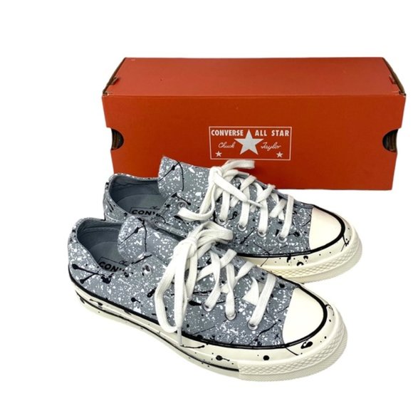 Converse Chuck 70 Sneakers Low Top For Men Black Ash Stone Shoes Canvas A01172C - Picture 8 of 10